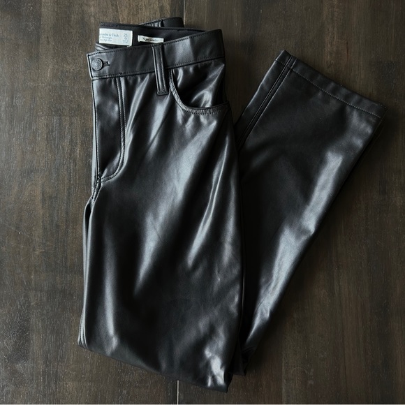 A&B Curve Love Vegan Leather Pants - Picture 6 of 14